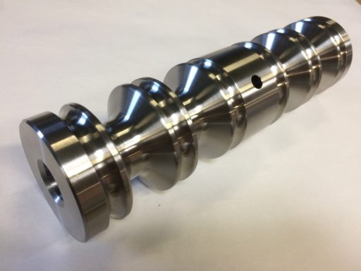 Rouleau de convoyage en inox 316L